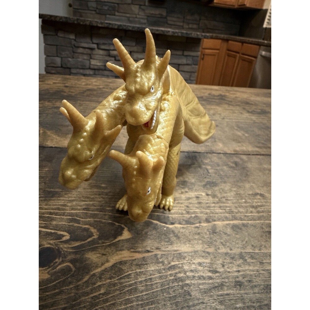 3D Printed Articulated King Ghidorah Figure - Dual Color Gold-Highly Detail/13”